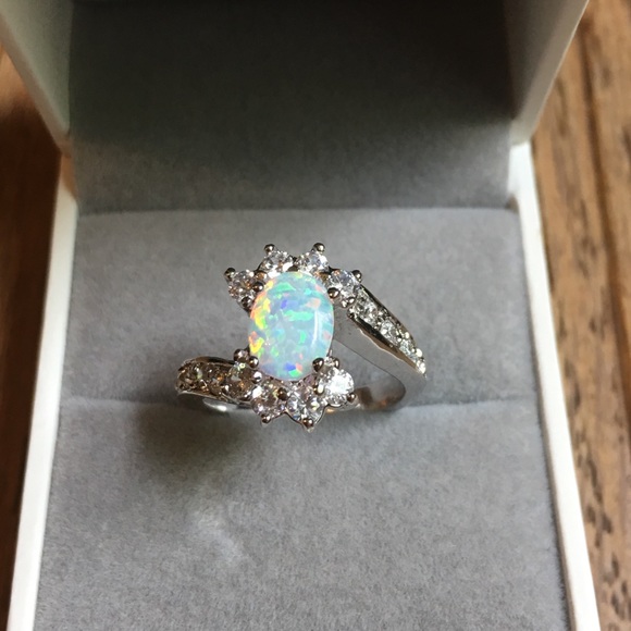 Jewelry - 925 sterling silver engagement wedding ring